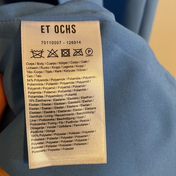 Cushnie Et Ochs The River Bandage Strap‎ Gown Women’s Size 8 Column Twill Blue - Picture 12 of 13